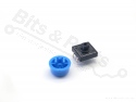 Micro switch push button (make contact) 12x12mm with cap blue
